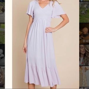 Size Large Purple Flowy Dress